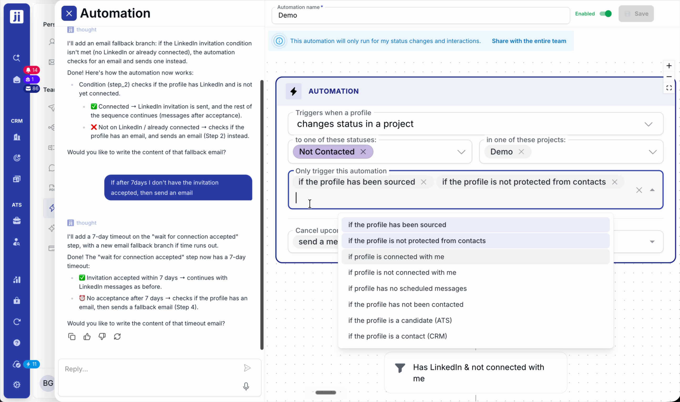 Restriction by project